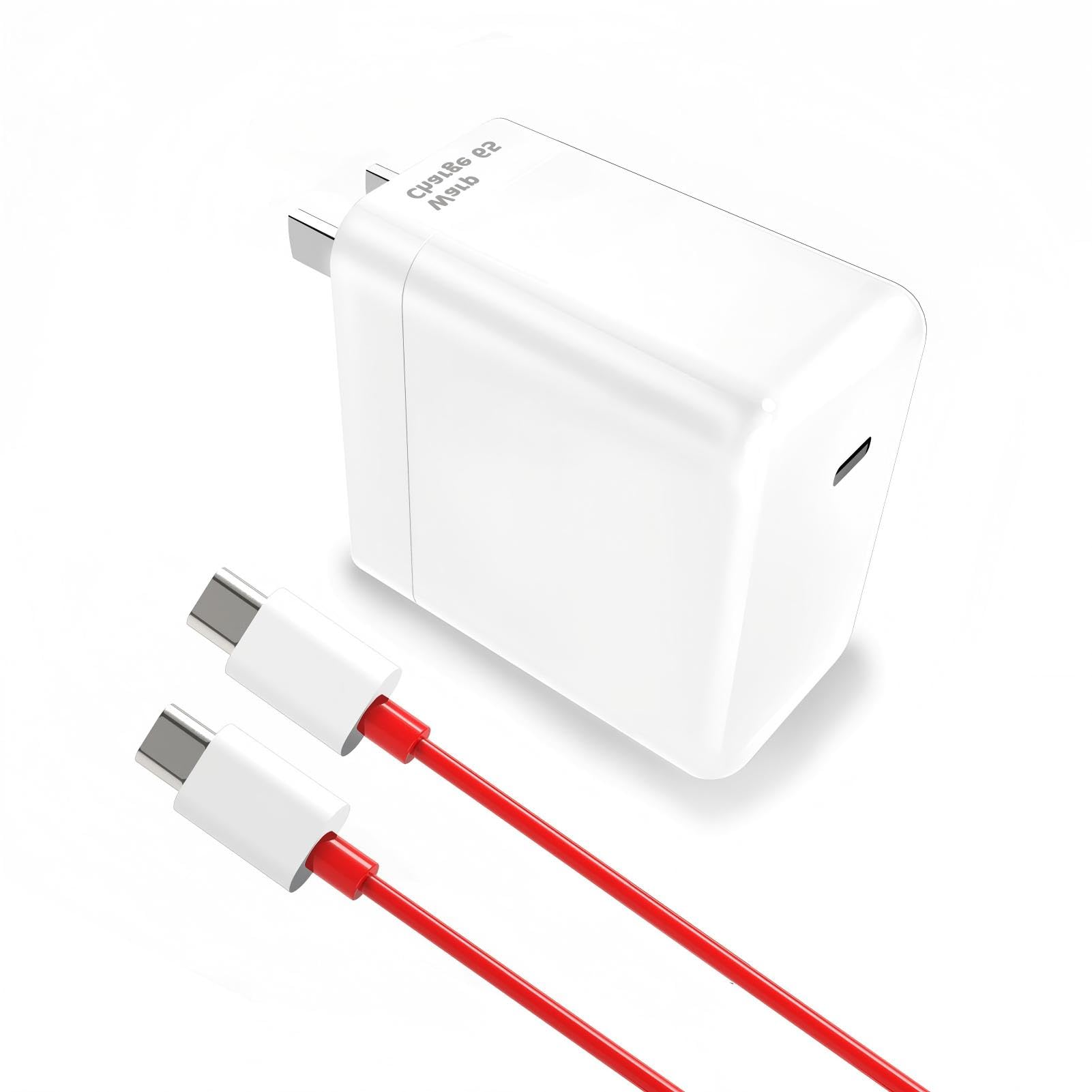 Cargador Warp de repuesto de 65 W para OnePlus, para OnePlus 13/12R/12/11/10/Nord 2 5G/9 Pro/9RT/9/9R/8T/Realme, adaptador de carga rápida de 10V 6.5A con cable USB-C de 3.3 pies