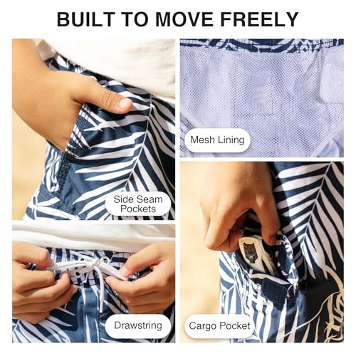 Image of Kanu Surf Boys' Avalon Quick Dry UPF 50+ Beach Swim Trunk