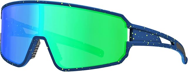 SPOSUNE Polarized Cycling Glasses for Men Women, UV400 Bike Sunglasses - Sport Eyewear for Bicycle Baseball Running MTB