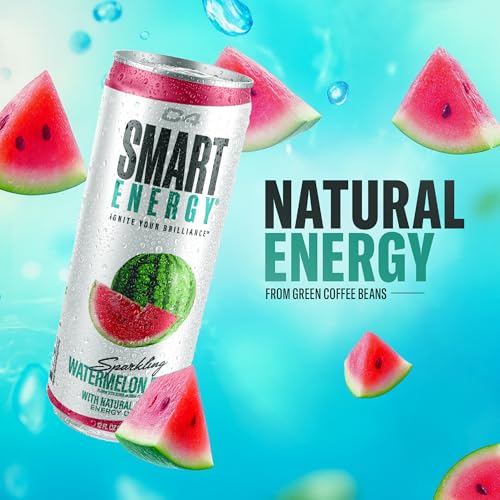 Image of C4 Smart Energy Drink - Sugar Free Performance Fuel & Nootropic Brain Booster, Coffee Substitute or Alternative | Watermelon Burst 12 Oz - 12 Pack
