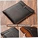 Leather Document Holder for Traveling Vintage Leather Portfolio with Handles A4 File Organizer for Important Papers and Files