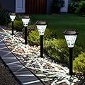 GIGALUMI 8 Pack Solar Lights Outdoor Waterproof,New Upgraded Solar Lights for Outside,Solar Garden Lights,Solar Outdoor Lights for Patio,Lawn,Yard and Landscape