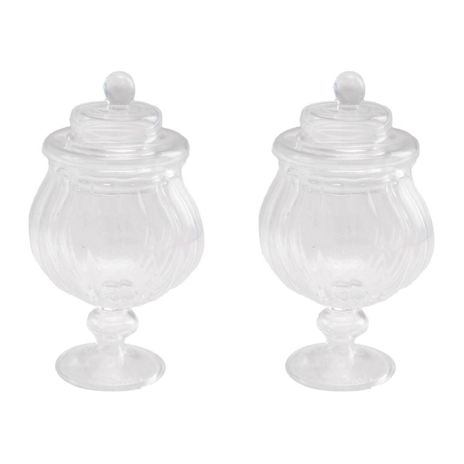 PRETYZOOM Doll House Food Jar With Lids 1:12 Candy Mini Dollhouse Candy Jar Snack Model Canister Jar With Lids Small Miniature Glass For Dollhouse Candy Jar Decor