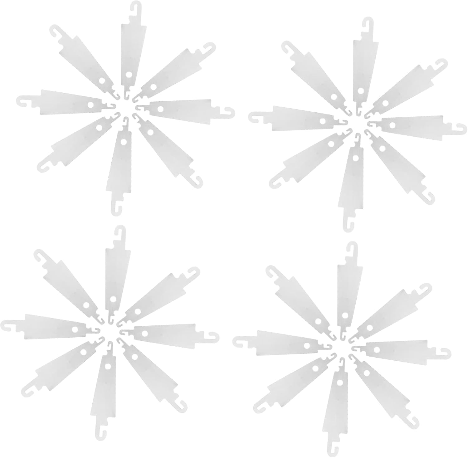 STOBOK 400pcs Steel Hook Needle Threaders for Cross and Hand Sewing Easy to Use Sewing Accessories for Embroidery Projects for Beginners and Professionals