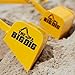 The Big Dig Sandbox Digger Excavator Crane with 360 Degree Rotation with Base Great for Sand, Dirt and Snow, Steel Outdoor Play Toy, Yellow