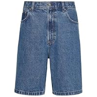 Calvin Klein Jeans Men's 90s Loose Denim Shorts, Mid Blue Stone, 31 Regular