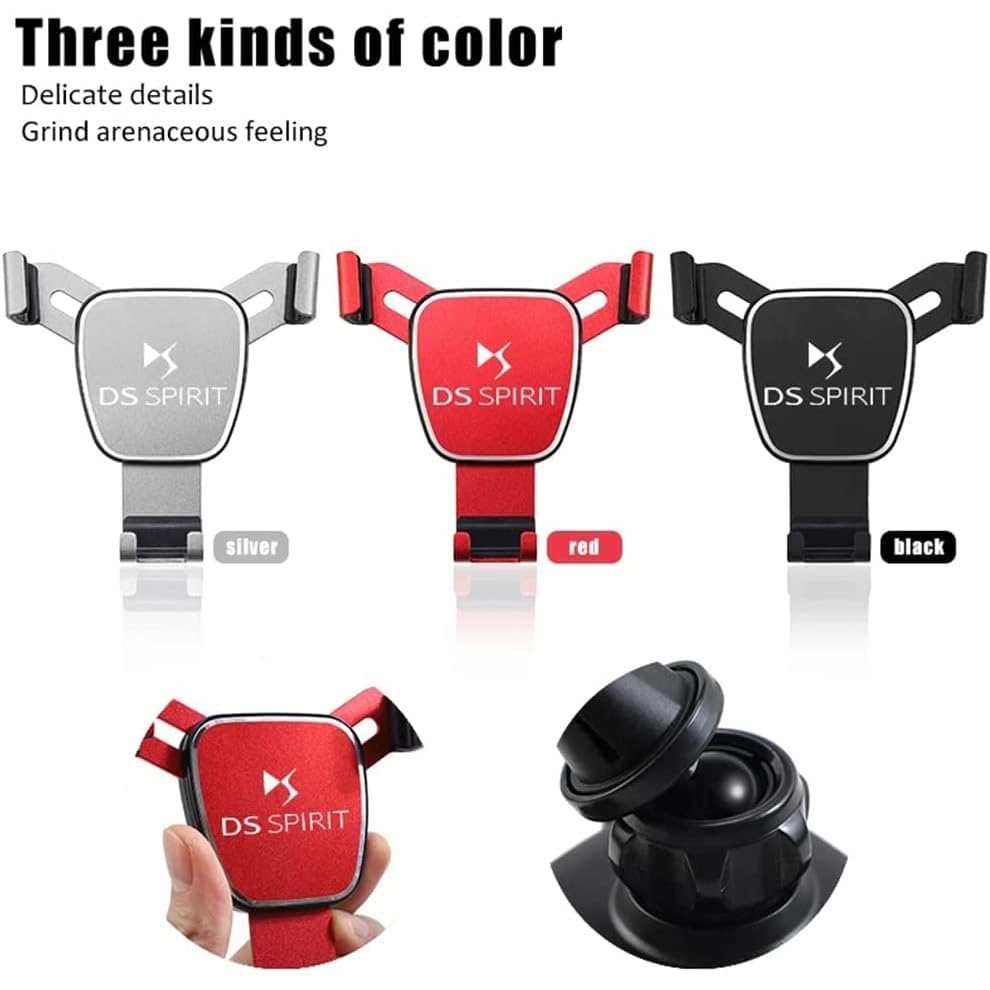 Support De Téléphone De Voiture De Montage Réglable Socles Pour DS 3 Crossback DS7 DS4 DS3 DS Spirit,Super Stable Avec Logo De Voiture Conception Personnalisée S'adapte à La Configuration De La