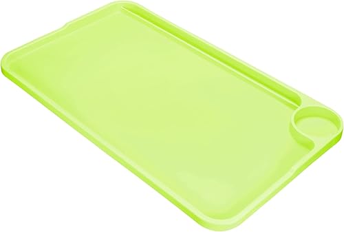 Miniatura 3 de PATIKIL Bandeja de desayuno, bandejas de cama con patas plegables, bandeja reutilizable para servir portátil, escritorio para comer, color verde