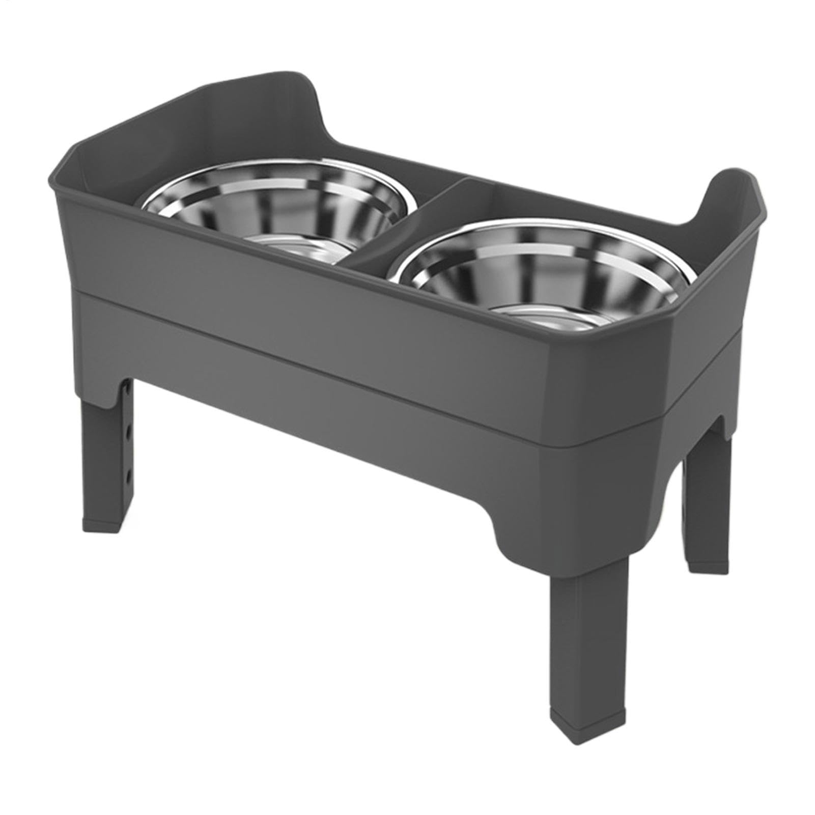 Comederos Elevados Para Gatos Estación De Alimentación De Acero Inoxidable | Comederos Con Soporte Para Mascotas Cachorros Comer Beber Entrenar Exteriores Cocina Viaje Patio Jardín