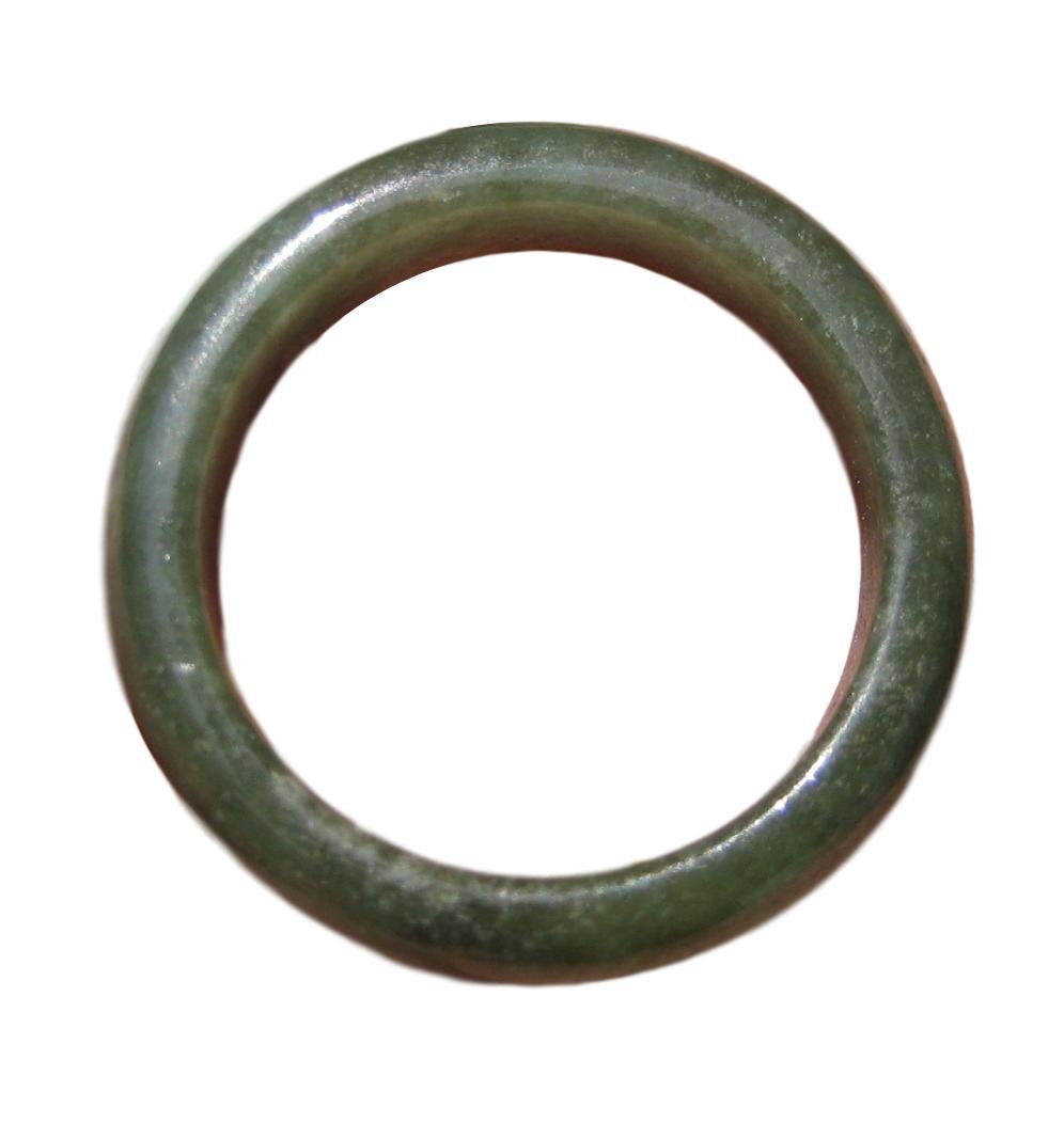 Himalayan TreasuresNatural Green Jadeite Jade Ring Size 7.5 US Jewelry Art AP6077