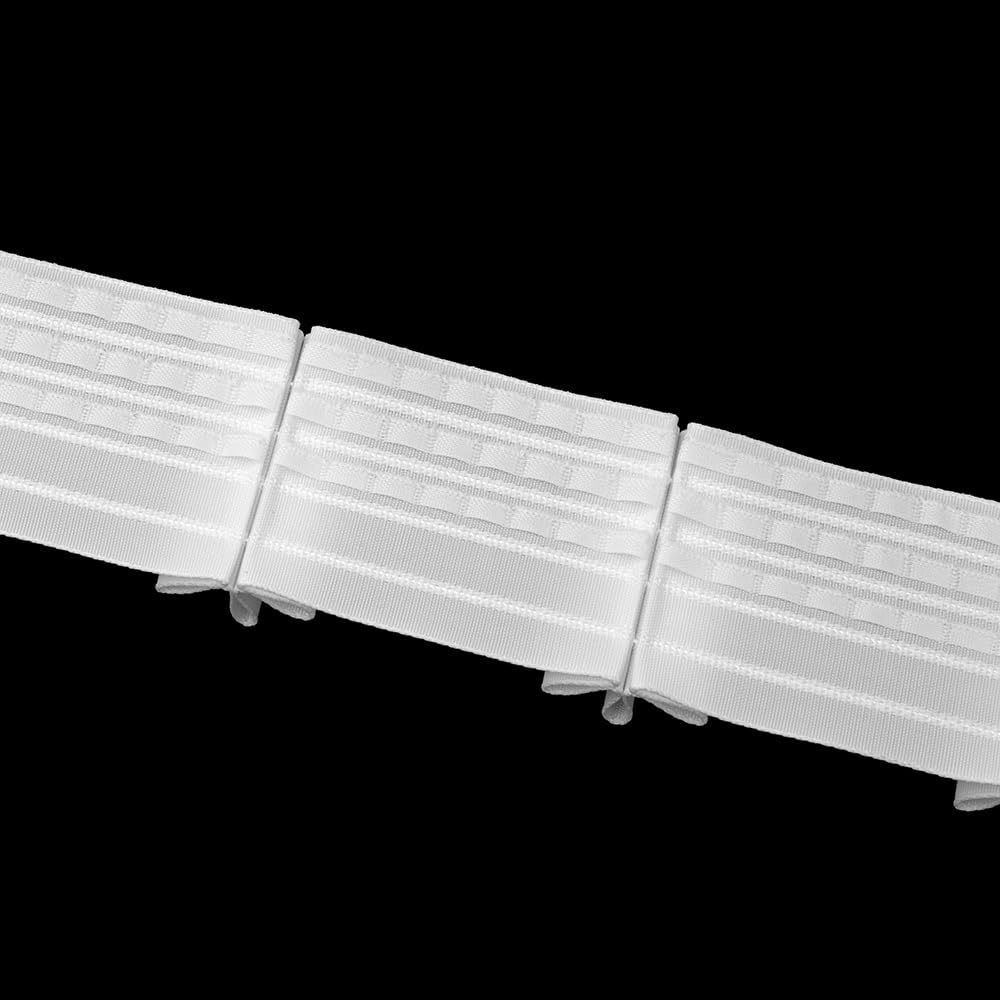 Gardinenband 50 Meter Stehfalte 65 mm Vorhangband 1:2.5 100% Polyester Weiß Faltenband zum Annähen für Vorhänge und Gardinen 4440P Oz-Is Dar Tekstil
