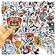 LYLSDSB Mittelalter Ritter Aufkleber 50 Stück Vinyl Funny Cartoon Sticker für Wasserflaschen Laptop Skateboard Scrapbook Fahrrad Gepäck,Niedliche Wasserdicht Trendy Sticker für Erwachsene Teenager