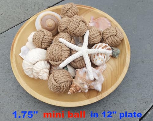 Elkpruu 10PCS Orbs Decorative Mini Balls for Centerpiece Bowls, Christmas Decorative Rope Balls for Bowls, Vase Filler, Decorative Bowl fillers for Farmehouse Coastal Table Decor - Image 6
