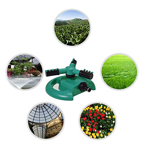 VILLCASE Aspersor de Gramado Aspersor de Jardim - Aspersor AutomÃ¡tico de Ãgua para Gramado 360 Grau