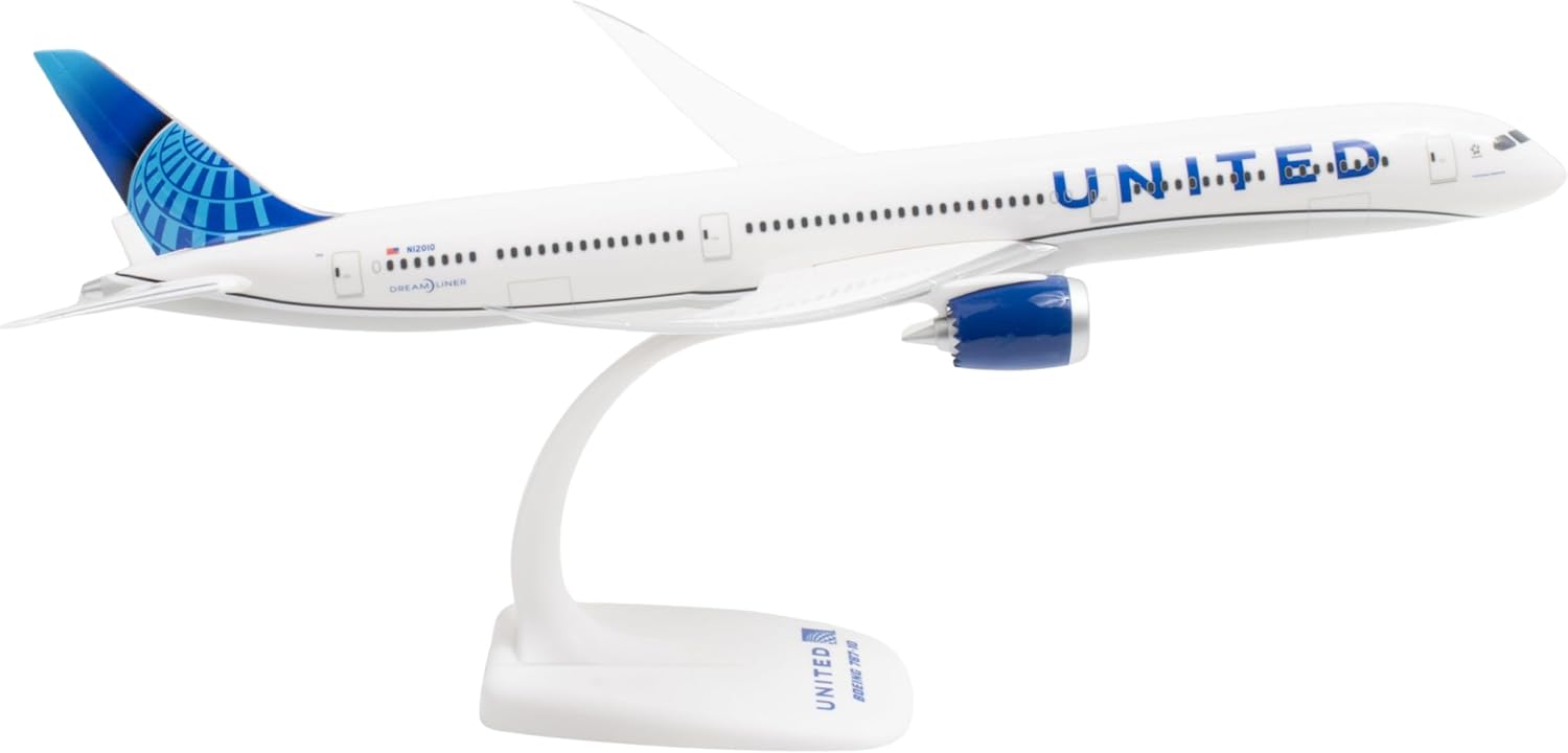 SkyMarks Flight United 787-10 1/200 Airplane Model True to Scale with a Design Perfect for Ages 14+