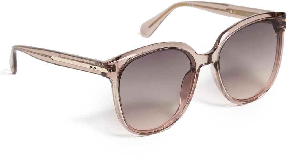 QUAY - Womens Sunglasses, Round Lenses with UV Protection (Rent Free, Doe)