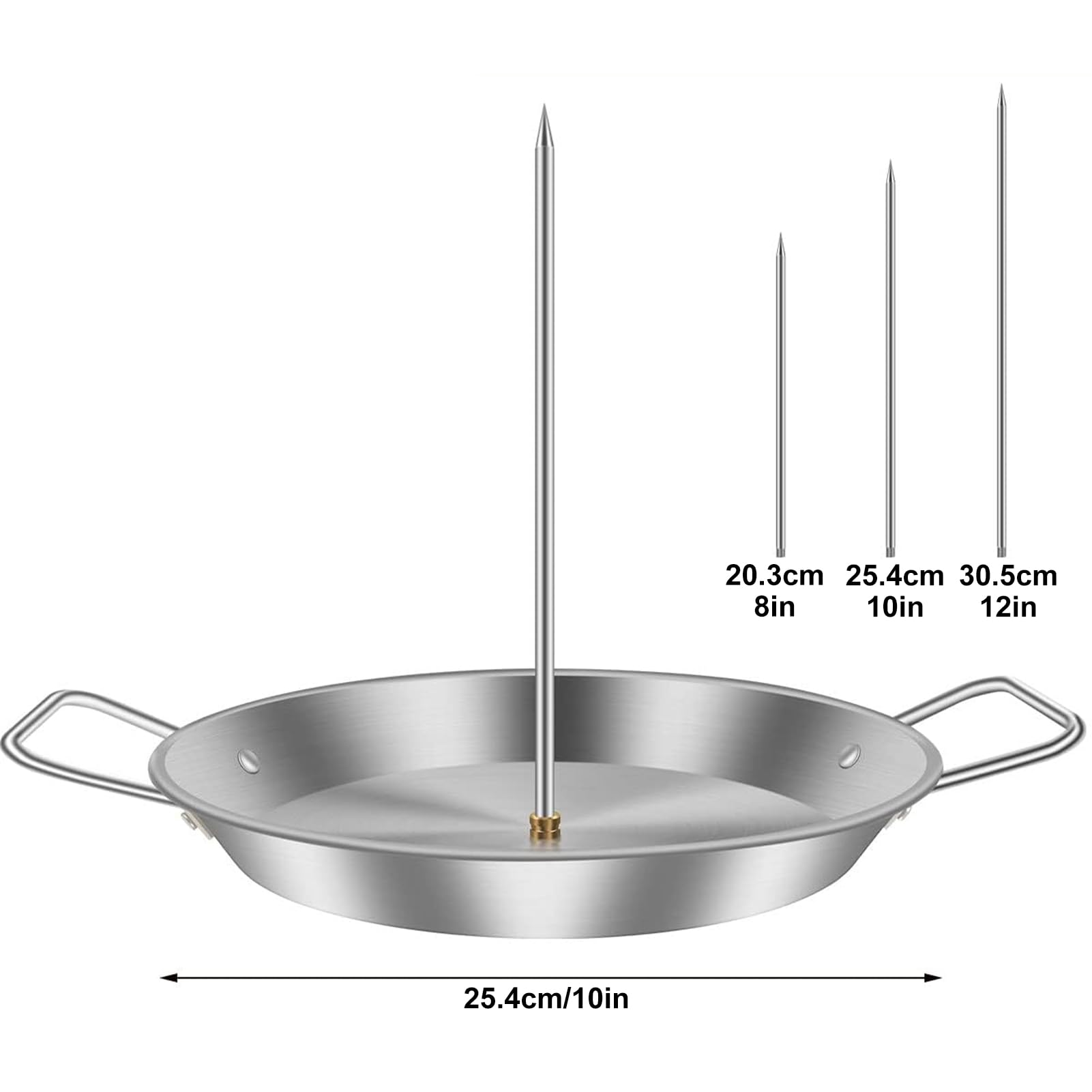 Brazil Meat Rack Vertical Meat Skewer, Stainless Steel BBQ Vertical Skewer Grill ...
