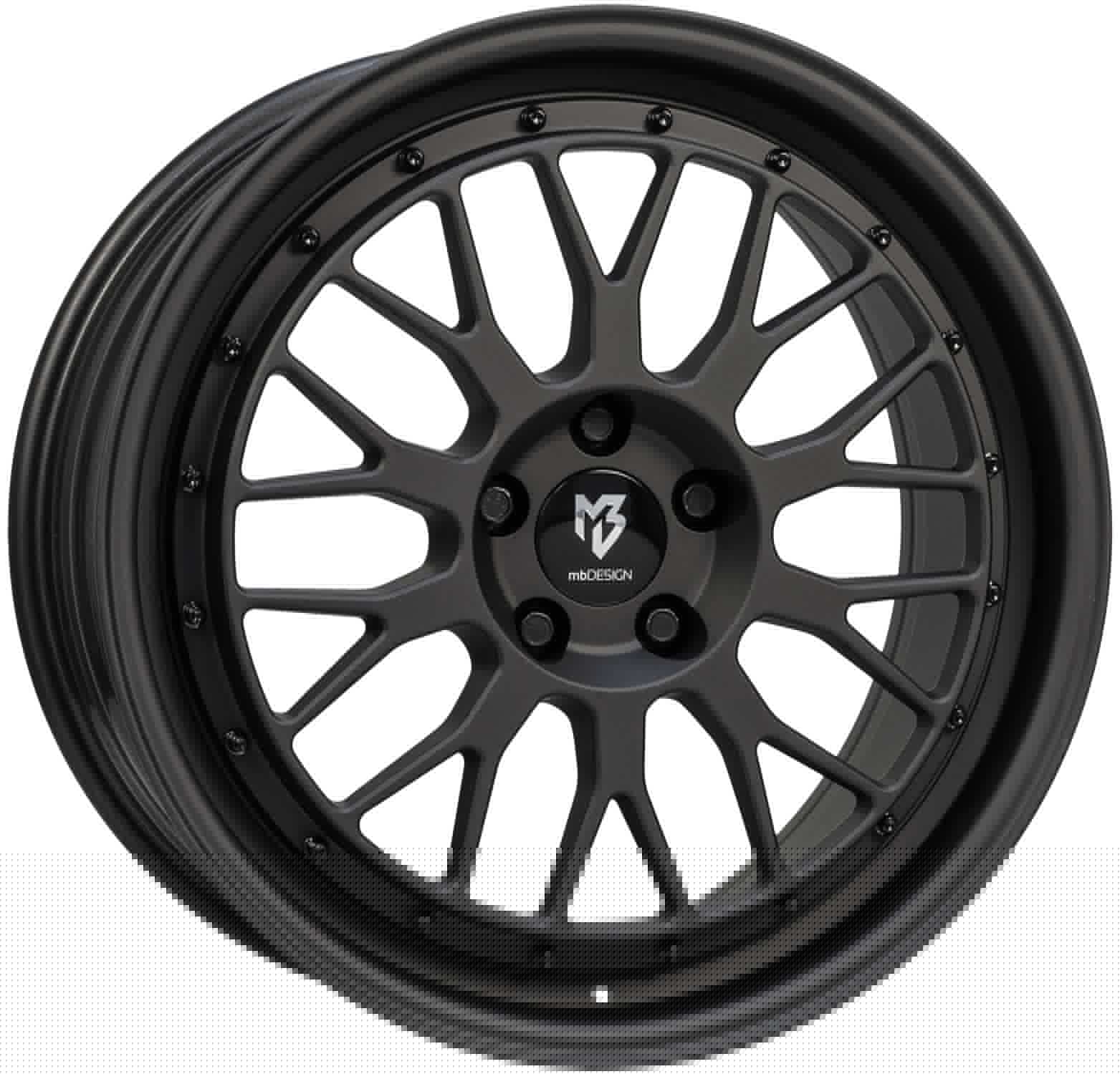 4 cerchi MB Design LV1 8,5Jx20 ET35 5x120 nero opaco compatibile con BMW 1 2 3 4 5 6 X1 X3