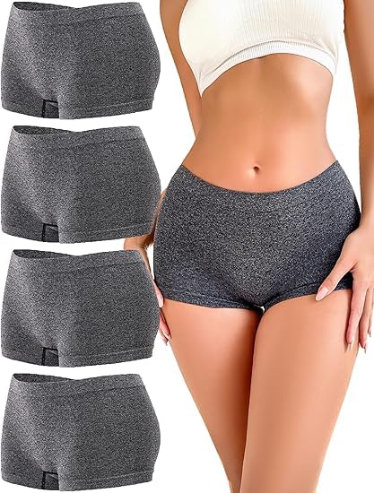 Women's Ice Silk Seamless Boyshort Panty, (Pack of 3 Panty)-image-19