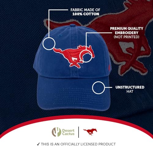 Gorra bordada ajustable Southern Methodist University SMU miniatura 4