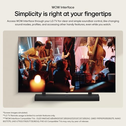 Image of LG S70TY 3.1.1-Channel QNED TV Matching Soundbar, Dolby Atmos, Wow Orchestra, Rear Speaker Ready, Wireless Subwoofer
