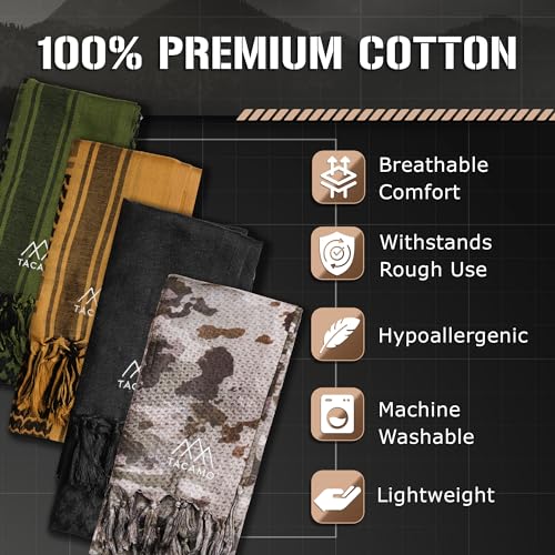 Shemagh Tactical Scarf 44”x44” - Military Rave Keffiyeh Men & Women3