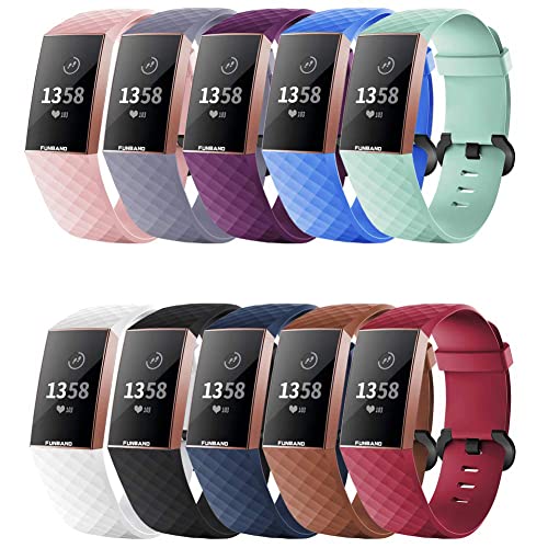 Bracelet Fitbit Charge 3 silicone souple sangle de remplacement sport montre connectée