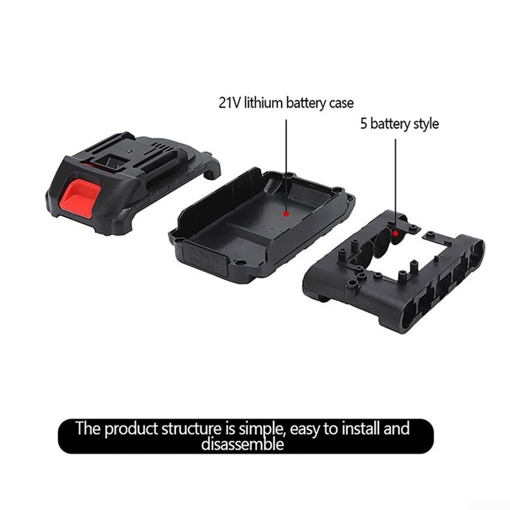 Para el recinto de la cáscara de la batería del Li-ion de 21V para la configuración de la serie de 5 celdas utilizada en equipos