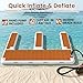 Danrelax 13.5'×10' Inflatable Floating Dock, 7.9