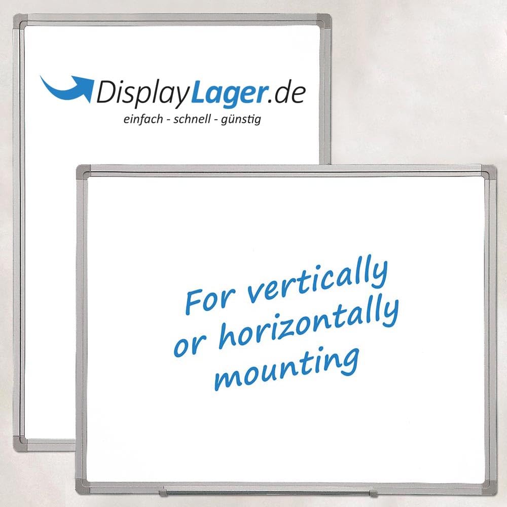 DisplayLager Whiteboard Magnetisch Emailliert - Ideal für Office, Schule, Lehrerzimmer, Küche und Seminarräume, 35 Jahre Garantie (150 cm x 100 cm)