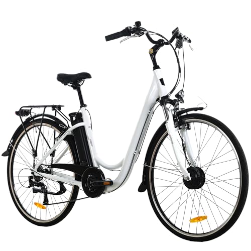26 Bicicleta Electrica, Bici Electrica Montaña Con Batería Extraíble De 36v 10ah, Alcance Hasta 35-90 Km, Welocidad Máxima 25 Km H Bici Electrica, Shimano 7 Velocidad, Ebike Hombres Mujeres White 26 Bicicleta Electrica, Bici Electrica Montaña Con Batería Extraíble De 36v 10ah, Alcance Hasta 35-90 Km, Welocidad Máxima 25 Km H Bici Electrica, Shimano 7 Velocidad, Ebike Hombres Mujeres White