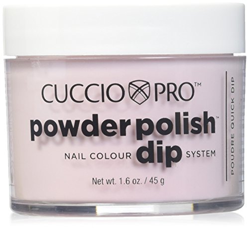 Cuccio Pro Powder Polish Dip - Rose Petal Pink - Nail Lacquer for Manicures & Pedicures, Easy & Fast Application/Removal - No LED/UV Light Needed - Non-Toxic, Odorless, Highly Pigmented - 2 oz