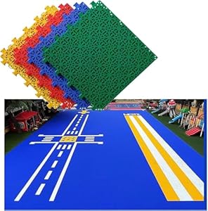 WTLONBF Modulare Sportplatzfliesen, 12-Zoll, 10 Stück