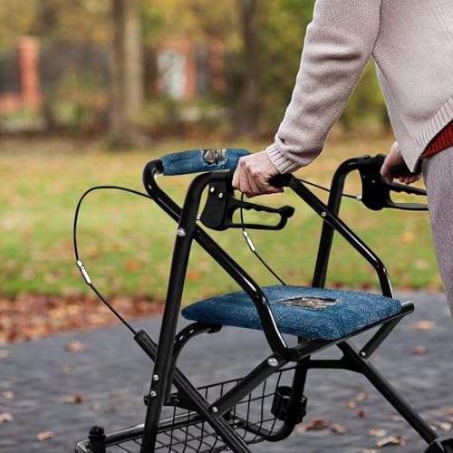 Image of Pocket Cat Rollator Accessories for Ladies Universal Walkers Seat Covers Cute Walkers for Seniors with Seat Covers