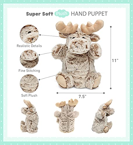 Puzzled 5754 Dollibu Moose Plush Hand Puppet thumb #1