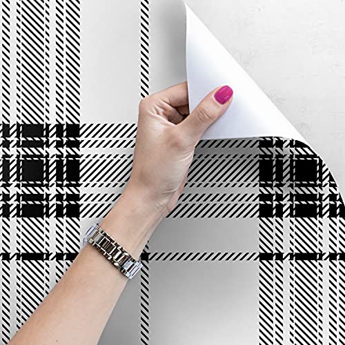 Papier peint latex 312x219cm géométrique simple Chèque classique Coloray