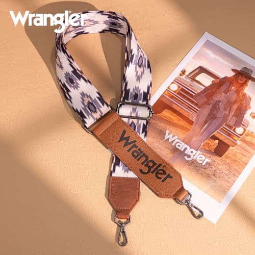 Image of Wrangler Strap Western Purse Straps Replacement Crossbody Handbag Adjustable Aztec Wide Guitar Strap