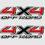 Black Red 4x4 Tundra Truck Decal Set Off Road Stickers