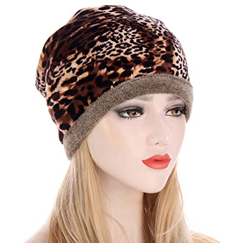 KESYOO Lenço Feminino Pescoço Tubo Lenço Padrão Leopardo Círculo Loop Lenço Inverno Presente de Nata