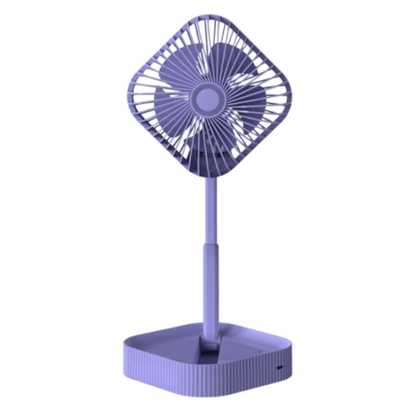 Ventilateur à main rechargeable et pliable à 3 vitesses, l'allié fraîcheur nomade violet