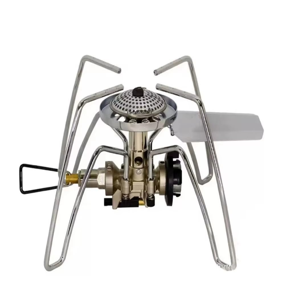 Réchaud à gaz de camping pliable et brûleur split spider robuste en inox