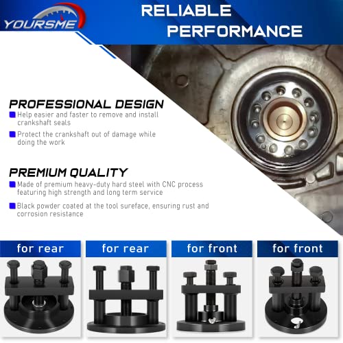 For Detroit Diesel DD13 DD15 Front & Rear Crankshaft Oil Seal Remover Installer Tool Master Kit Alternative to W470589004300 W541589023300 W541589003400 by Yoursme - Image 5