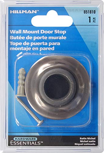 Hardware Essentials 851810 Wall Mount Door Stop Satin Nickel 2-3/8" miniatura 2