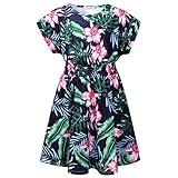 Girls Cotton Dresses Kid Floral Dresses Summer Clothes Casual Beach Dresses 10