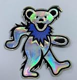 Grateful Dead Iridescent Dancing Bear Patch