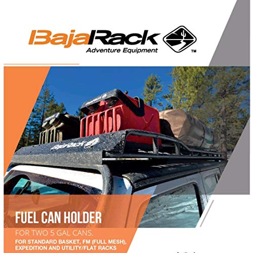 Bajarack Adventure Equipment Fuel Can Holder Mount For Two 5 Gallon Gas Cans #TOP2