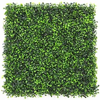 Artificial Privacy Hedge Screen, UV Privacy Fence Screen Greenery Panel,Faux Greenery Mats Boxwood Wall, Indoor/Outdoor Decor,20 x 20 Inch,20 x 20 Inch,48 Piece