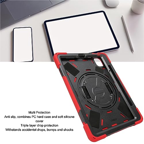 Funda resistente para tableta con soporte y correa anticaídas color negro 7