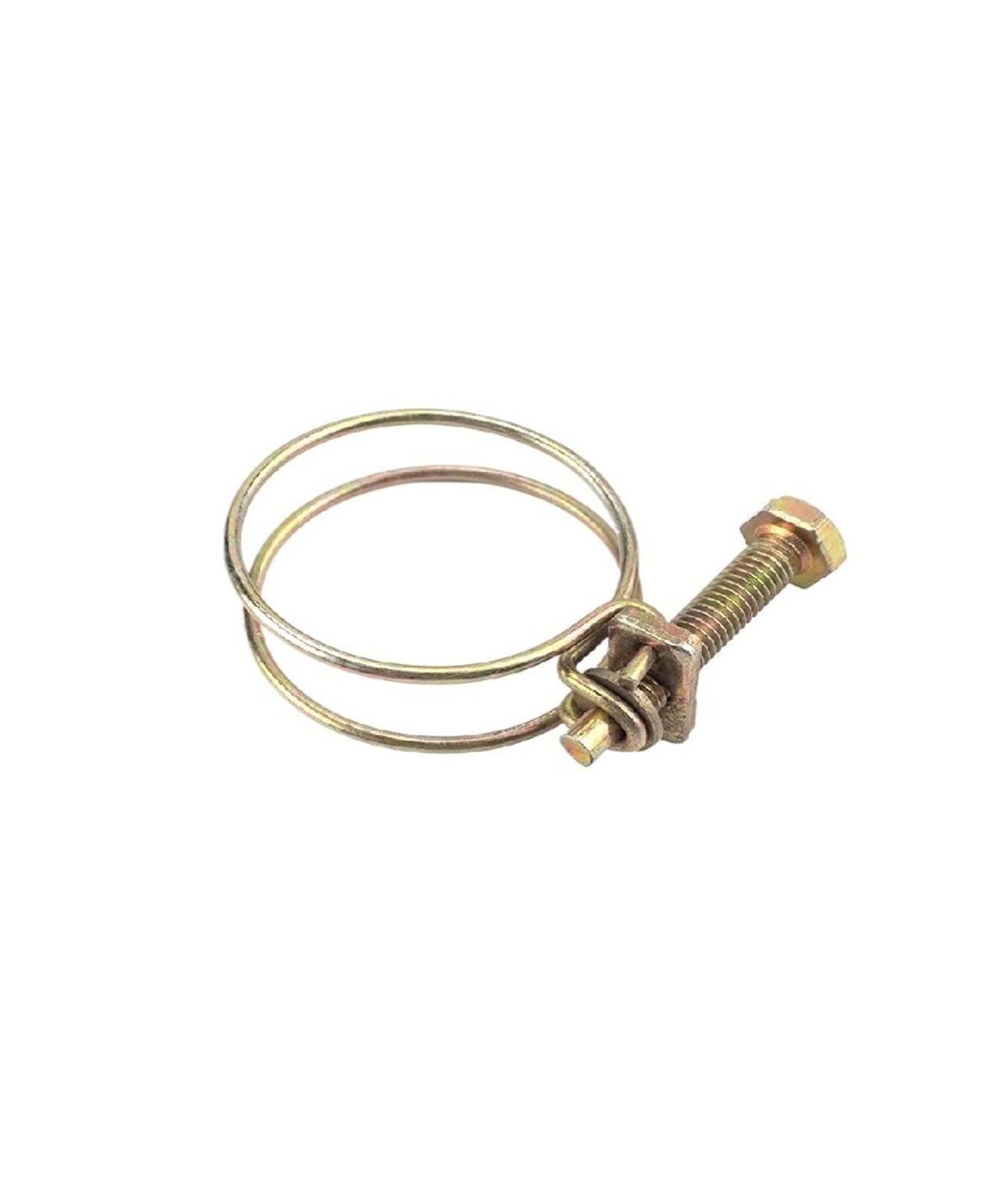 Doppeldraht-Schlauchschellen, 10 Stück, verstellbare Rohrschellen, Doppeldraht-Schlauchschellen, Sanitärbefestigung, Hardware, 12 Größen (18–22 mm)