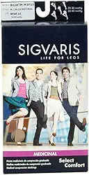 Meia Calça Gestante 862 Premium Select Comfort Média Compressão 20-30 Mmhg com Ponteira Aberta Sigvaris Média Longa Bege